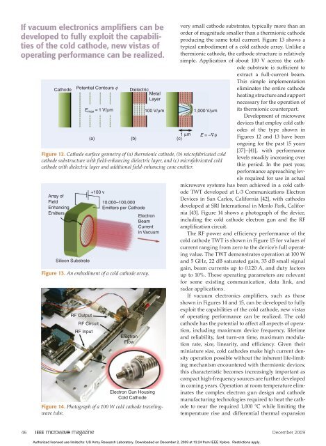 Copyright Â© 2009 IEEE. Reprinted from Microwave Magazine - L-3 ...