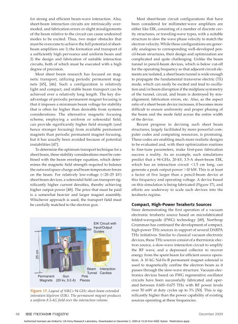 Copyright Â© 2009 IEEE. Reprinted from Microwave Magazine - L-3 ...