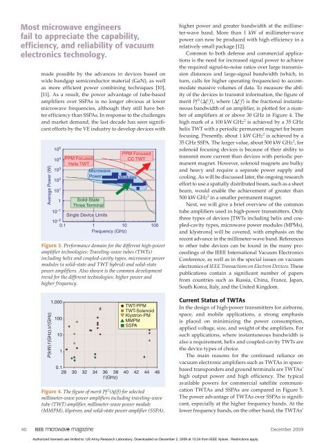 Copyright Â© 2009 IEEE. Reprinted from Microwave Magazine - L-3 ...