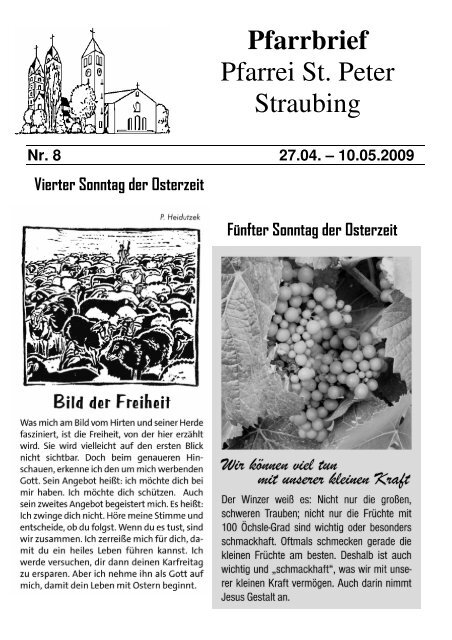 19.00 Maiandacht - der Pfarrei St. Peter in Straubing