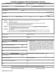 standard agreement form for professional services - State of Alaska