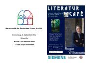 LITERATUr cafÃ© - Deutsche Schule Madrid