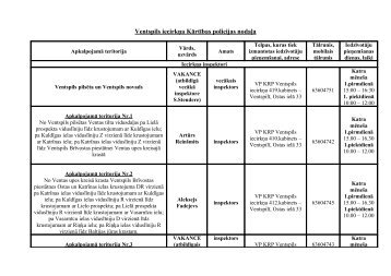 Ventspils iecirkÅa KÄrtÄ«bas policijas nodaÄ¼a