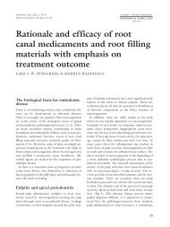 Rationale and efficacy of root canal medicaments and root filling ...