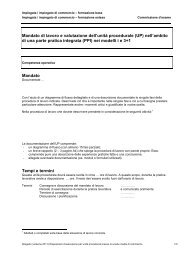Mandato di lavoro e valutazione dell'unitÃ  procedurale (UP) nell ...