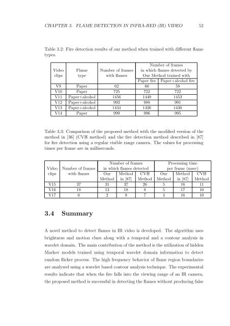 Fire Detection Algorithms Using Multimodal ... - Bilkent University