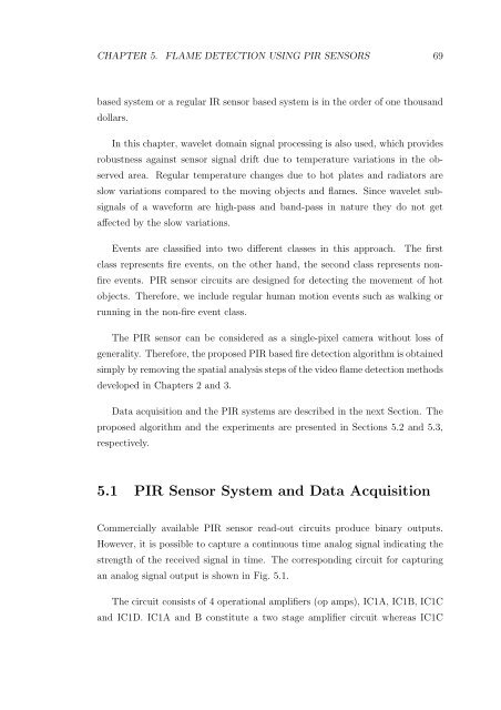 Fire Detection Algorithms Using Multimodal ... - Bilkent University