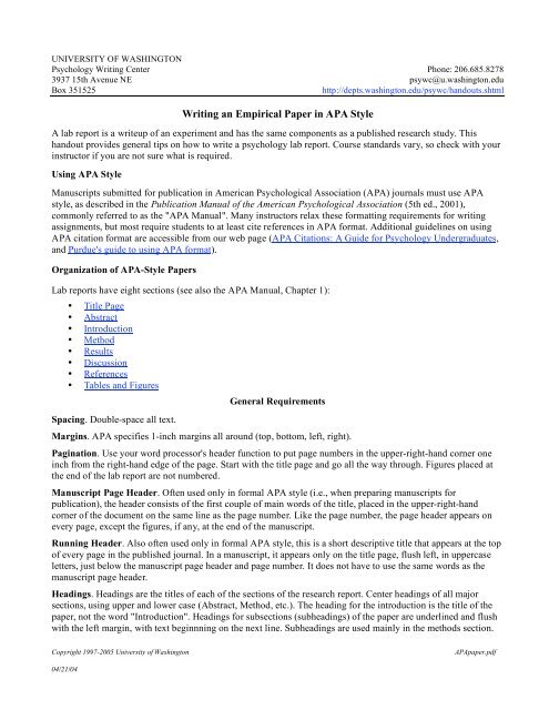 how to write an empirical journal article