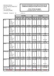 FICHE DE SYNTHESE DU SUIVI DES STOCKS DE ... - Cra-segou.org