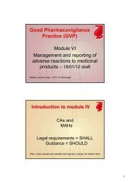 Good Pharmacovigilance Practice (GVP) - SSFA