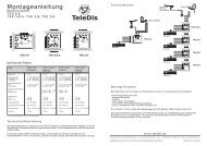 Montageanleitung - TeleDis