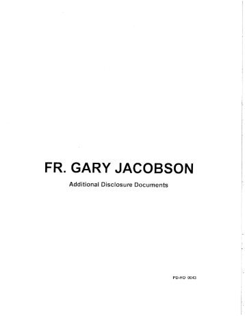 FR. GARY JACOBSON - Archdiocesedocuments.org