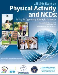 UN Side Event Report - American College of Sports Medicine
