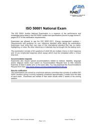 ISO 50001 National Exam Schedule - rabqsa