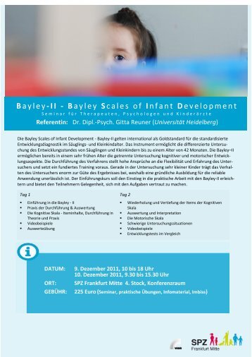 Bayley-II - Bayley Scales of Infant Development - (SPZ) Frankfurt Mitte