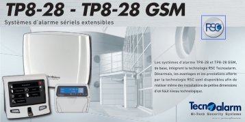 Tecnoalarm Nouvelle Centrale TP 8/28 - BM Technic