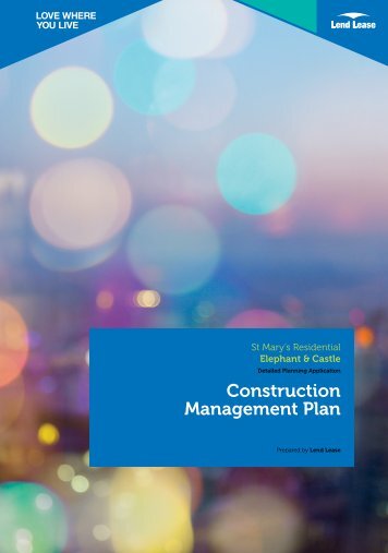 Construction Management Plan - Southwark Council Planning Pages