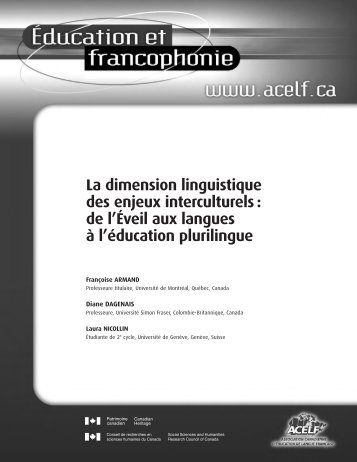 La dimension linguistique des enjeux interculturels - acelf
