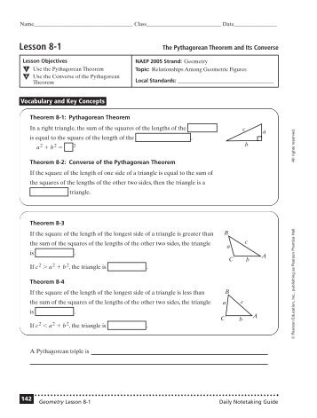 Lesson 8-1 - Ithaca Public Schools