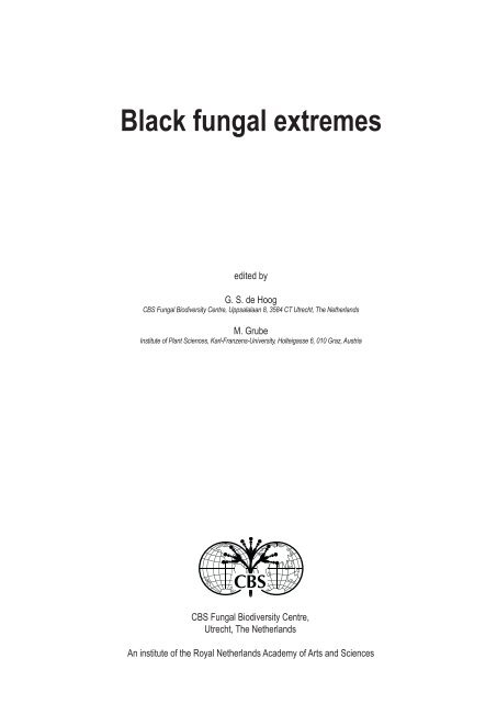 Black fungal extremes - CBS