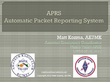 APRS - Automatic Packet Reporting System - Mike And Key Amateur ...