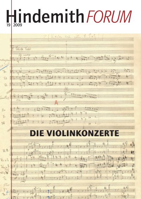 DIE VIOLINKONZERTE - Paul Hindemith