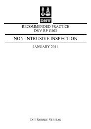 DNV-RP-G103: Non-intrusive Imspection - DNV Exchange