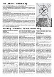 The Universal Sundial Ring Assembly Instructions for ... - AstroMedia