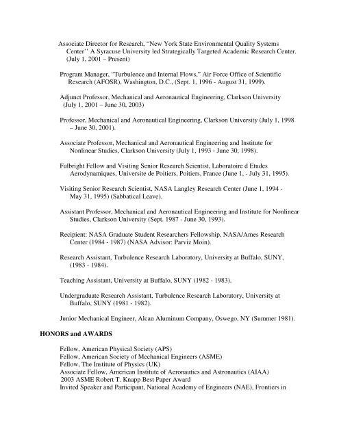 RESUME Mark N. Glauser - LC Smith College of Engineering and ...