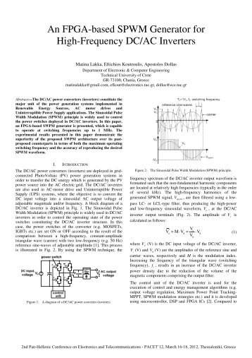 An FPGA-based SPWM Generator for High-Frequency DC/AC ...