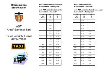 AST Anruf-Sammel-Taxi Taxi Heinrich, Unkel
