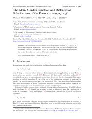 The Klein–Gordon Equation and Differential Substitutions of the ...