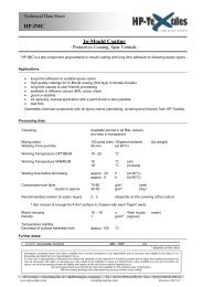 Product data sheet HP-IMC - HP-Textiles