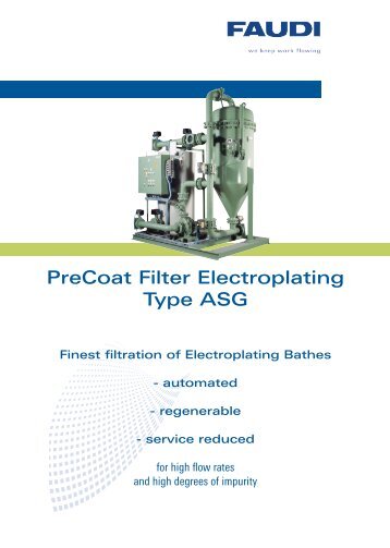 PreCoat Filter Electroplating Type ASG - Faudi