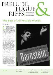 The Best of All Possible Worlds - Leonard Bernstein