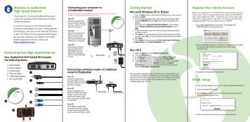 Connecting Your High-Speed Internet Register ... - Help - Suddenlink