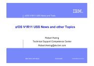 z/OS V1R11 USS News and other Topics