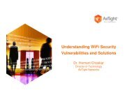 Understanding WiFi Security Vulnerabilities and ... - AirTight Networks