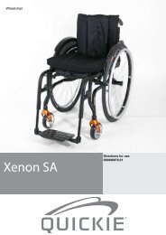 Sunrise Medical Quickie Xenon Owners Manual - The Mobility Aids ...