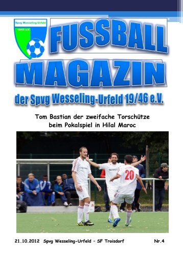 Fussball-Magazin Nr. 4 2012/2013 - Spvg Wesseling-Urfeld 19/46 eV