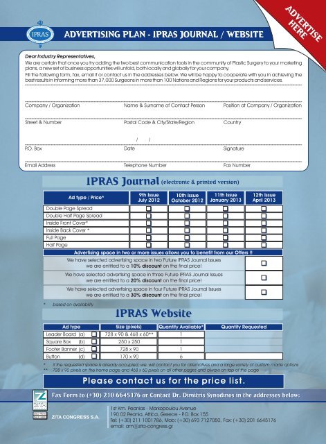 The IPRAS Website The IPRAS Journal