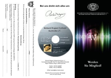 Unser aktueller Flyer - Richard Wagner Verband Karlsruhe eV