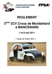 reglement 2 cv cross - asapm.fr