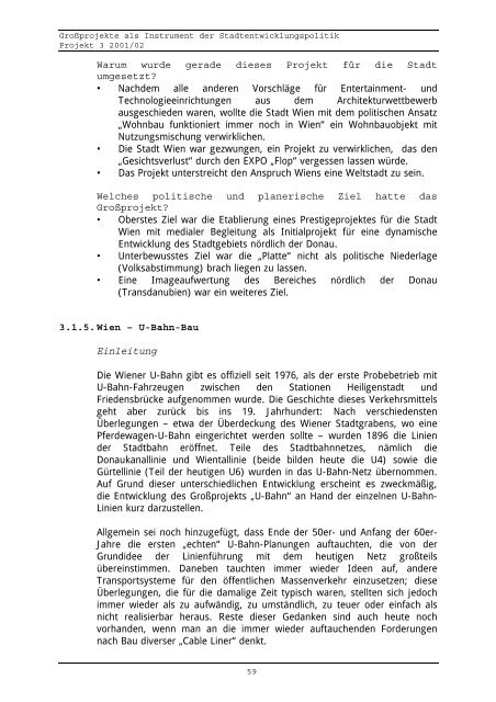 grossprojekte als instrument der stadtentwicklungspolitik und -planung