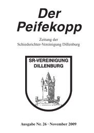 Der Peifekopp - Schiedsrichter Vereinigung Dillenburg