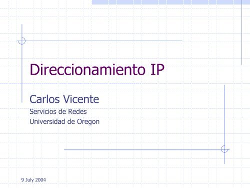 Direccionamiento IP