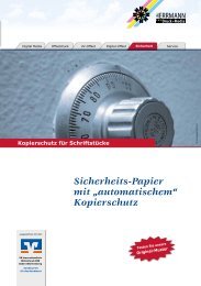 Sicherheits-Papier mit „automatischem“ Kopierschutz