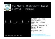 ISSI meeting Mar 2011.pptx - User Web Pages - Monash University