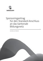 Sponsoringantrag fÃ¼r den Standard-Anschluss an das kantonale ...