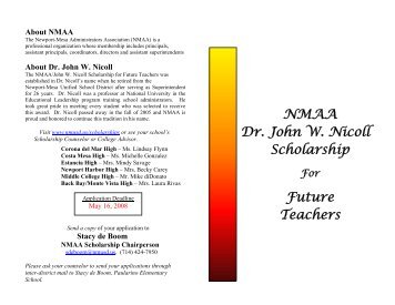 NMAA - Newport Mesa Unified School District